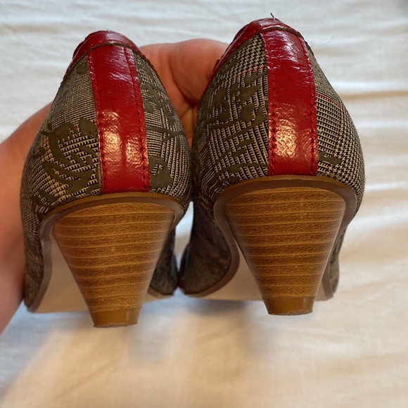 Roberto Vianna Plaid Shoes With Wooden Heel - Picture 8 of 11